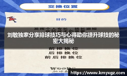 刘敏独家分享排球技巧与心得助你提升球技的秘密大揭秘